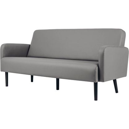 Artikelbild 2 für meet powered by PAPERFLOW 3-Sitzer Sofa LISBOA grau schwarz Kunstleder 176,0 x 81,5 x 83,0 cm, 1 St., Artikelnummer 851382