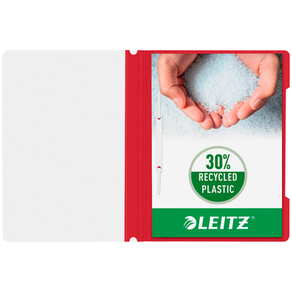 Artikelbild 4 für LEITZ Schnellhefter 4191 Kunststoff rot DIN A4, 25 St., Artikelnummer 285649