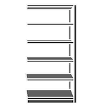 Artikelbild 1 für SCHULTE Anbau-Schwerlastregal 194007-V silber 80,0 x 30,0 x 150,0 cm, Artikelnummer 908947