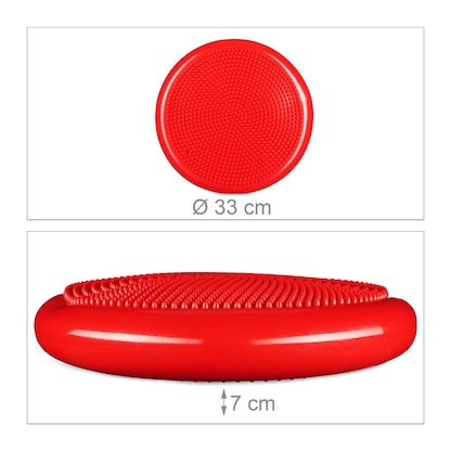 Artikelbild 4 für relaxdays Balance-Kissen rot, Artikelnummer 442422
