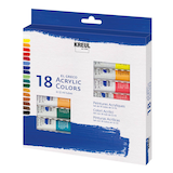 Artikelbild 1 für KREUL eL Greco Acrylfarben farbsortiert, 18 St., Artikelnummer 114957