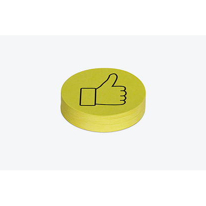 Artikelbild für MAUL Moderationskarten gelb Ø 9,5 cm, 100 St., Artikelnummer 535591