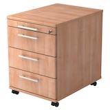 Artikelbild 1 für HAMMERBACHER Sira Rollcontainer nussbaum 4 Auszüge 42,8 x 58,0 x 59,0 cm, Artikelnummer 642468