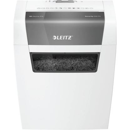 Artikelbild 3 für AKTION: LEITZ IQ Home Aktenvernichter mit Partikelschnitt P-4, 4 x 28 mm, bis 6 Blatt, weiß, Artikelnummer 677561
