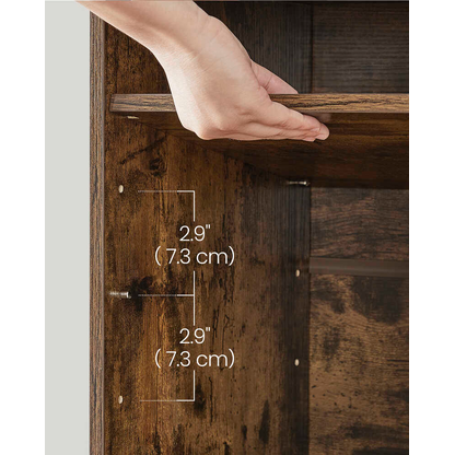 Artikelbild 5 für VASAGLE Schuhbank LHS009B01 vintagebraun, dunkelbraun Holz 78,6 cm, Artikelnummer 760458