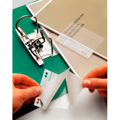 Artikelbild 3 für VELOFLEX Heftstreifen, selbstklebend Doppelheftfix transparent Kunststoff, 10 St., Artikelnummer 494526