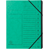 Artikelbild 1 für Exacompta Ordnungsmappe 12 Fächer grün, 1 St., Artikelnummer 286991