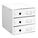 Artikelbild 1 für LEITZ Schubladenbox Click & Store weiß 60480001, DIN A4 mit 3 Schubladen, 1 St., Artikelnummer 682971