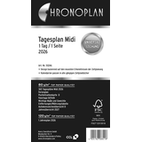 Artikelbild 1 für CHRONOPLAN Kalendereinlage 2026 Tagesplan Midi (9,6 x 17,2 cm), Artikelnummer 590982