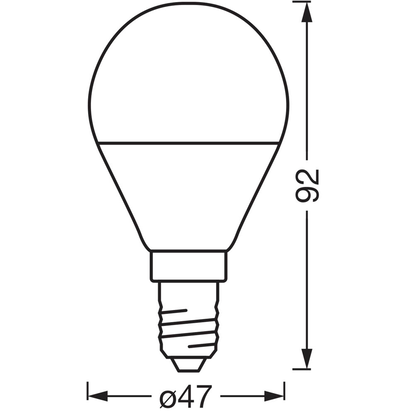 Artikelbild 3 für OSRAM LED-Lampe SMART+ MATTER Classic P40 E14 4,9 W matt, 1 St., Artikelnummer 710099
