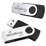 Artikelbild 1 für MediaRange USB-Sticks MR911-2 schwarz, silber 32 GB, 2 St., Artikelnummer 570608