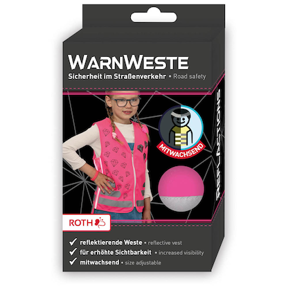 Artikelbild 8 für ROTH Mädchen Kinder-Warnweste Diamant pink Einheitsgröße, Artikelnummer 580809