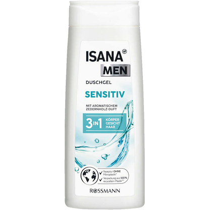 Artikelbild für ISANA MEN 3in1 SENSITIV Duschgel 300 ml, Artikelnummer 212583