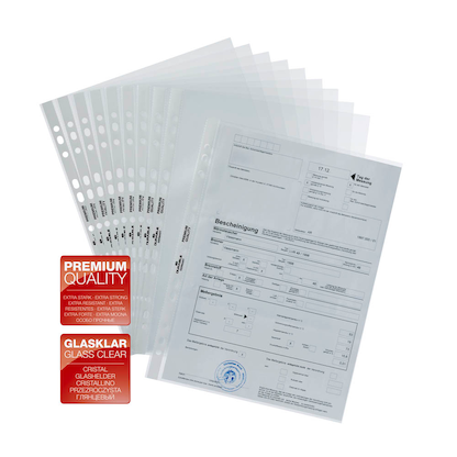 Artikelbild 3 für DURABLE Prospekthüllen DIN A4 glasklar glatt 0,08 mm, 100 St., Artikelnummer 363549