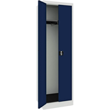 Artikelbild 1 für mauser Stahlschrank BF 5-6 GA - 7035/5003 lichtgrau, saphirblau 1 Fachboden 60,0 x 50,0 x 195,0 cm, aufgebaut, 1 St., Artikelnummer 600277