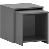 Artikelbild 1 für MÖBELPARTNER Smash Beistelltische-Set rechteckig Holzwerkstoff anthrazit, 2 St., Artikelnummer 254989