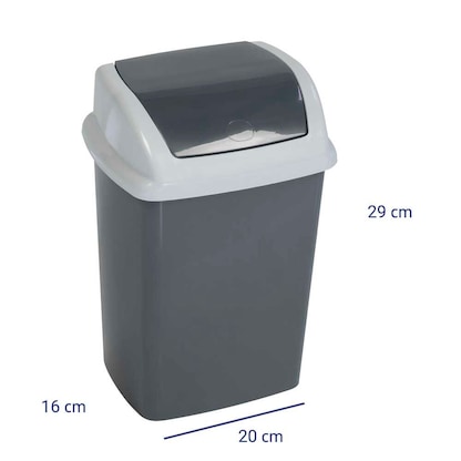 Artikelbild 3 für MAUL swing Mülleimer 5,0 l dunkelgrau, 1 St., Artikelnummer 778957