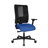 Artikelbild 1 für Topstar Bürostuhl Sitness Open X (N) Deluxe mit Schiebesitz, OX30WTW2 T260 Stoff blau, Gestell schwarz, Artikelnummer 689657