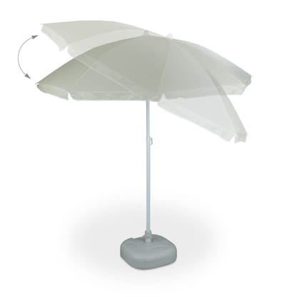 Artikelbild 5 für relaxdays Sonnenschirm rund, beige neigbar Ø 180,0 cm, 1 St., Artikelnummer 451324