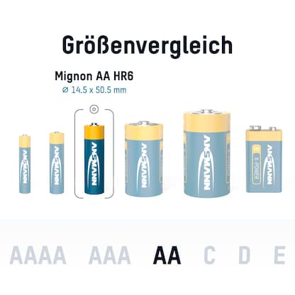 Artikelbild 7 für ANSMANN Batterien X-POWER Alkali-Mangan Mignon AA 1,5 V, 4 St., Artikelnummer 584870