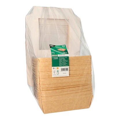 Artikelbild 2 für PAPSTAR Feinkostboxen pure braun 19,0 x 19,0 cm, 25 St., Artikelnummer 466652
