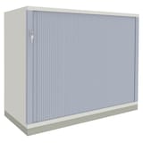 Artikelbild 1 für fm Sidney Rollladenschrank lichtgrau, silber 1 Fachboden 80,0 x 44,2 x 78,1 cm, Artikelnummer 373494