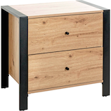 Artikelbild 1 für HAKU Möbel Konsole Nachttisch rechteckig MDF-Platte eiche 60,0 x 42,0 x 60,0 cm, 1 St., Artikelnummer 340389