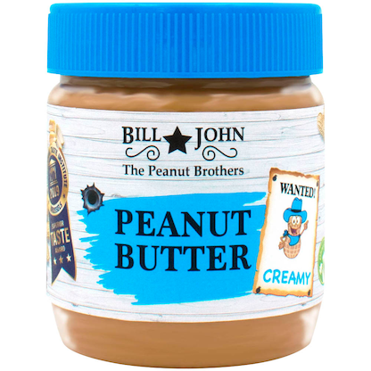 Artikelbild für BILL & JOHN CREAMY Erdnussbutter, 350,0 g, Artikelnummer 300394