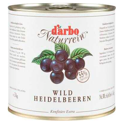 Artikelbild für d’arbo Extra Wildheidelbeer Fruchtaufstrich, 3,0 kg, Artikelnummer 799298