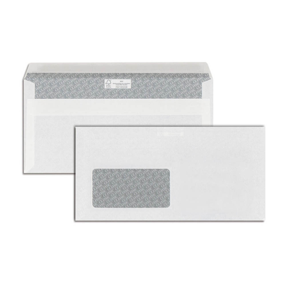 Artikelbild für ÖKI Briefumschläge DIN lang mit Fenster weiß selbstklebend 1.000 St., Artikelnummer 505891