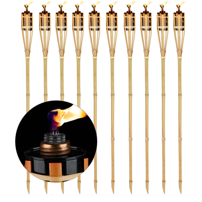 Artikelbild für relaxdays Gartenfackeln braun, 10 St., Artikelnummer 351934