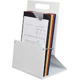 Artikelbild 1 für EICHNER Tischprospekthalter grau DIN A4 27,0 x 19,0 x 39,0 cm, 1 St., Artikelnummer 286265