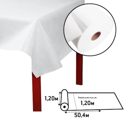 Artikelbild 3 für PROnappe Tischdecken weiß 1,2 x 50,4 m, 1 Rolle, Artikelnummer 365696