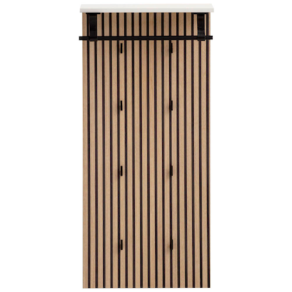 Artikelbild für MÖBELPARTNER Wandgarderobe Loft 157121 eiche Holz 8 Haken 50,0 x 110,6 cm, Artikelnummer 255206