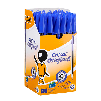 Artikelbild 6 für BIC Kugelschreiber Cristal transparent, Schreibfarbe: blau, 50 St., Artikelnummer 831453