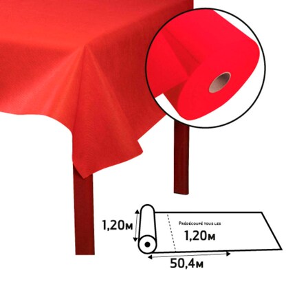 Artikelbild 4 für PROnappe Tischdecken rot 1,2 x 50,4 m, 1 Rolle, Artikelnummer 366239
