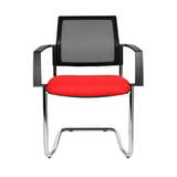 Artikelbild 1 für Topstar Besucherstühle BtoB 20 BB490A G210 rot, schwarz Stoff, 2 St., Artikelnummer 375105