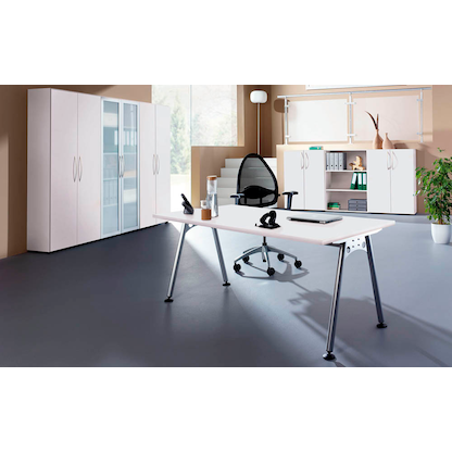 Artikelbild 4 für HAMMERBACHER Solid SC50 Standcontainer lichtgrau 5 Auszüge Metall-Bügelgriff chrom 42,8 x 80,0 x 72,0 - 76,0 cm, Artikelnummer 983015