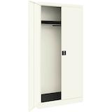 Artikelbild 1 für mauser Stahlschrank BF 5 G - 9010/9010 reinweiß 1 Fachboden 95,0 x 50,0 x 195,0 cm, aufgebaut, 1 St., Artikelnummer 600264