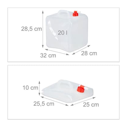 Artikelbild 5 für relaxdays Wasserkanister 20,0 l, 4 St., Artikelnummer 644581