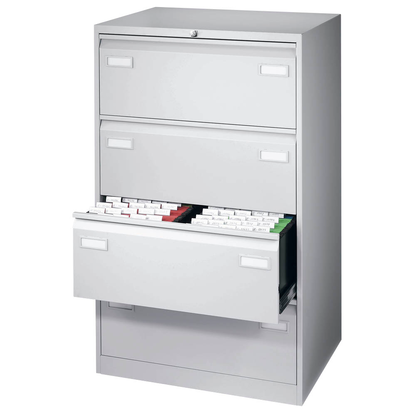 Artikelbild 4 für BISLEY LIGHT Hängeregistraturschrank lichtgrau 4 Schubladen 80,0 x 62,2 x 132,1 cm, 1 St., Artikelnummer 894980