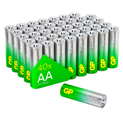 Artikelbild für GP Batterien SUPER Alkali-Mangan Mignon AA 1,5 V, 40 St., Artikelnummer 647624