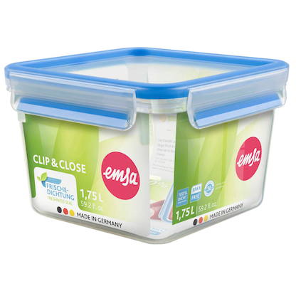 emsa Frischhaltedose CLIP & CLOSE 11,1 cm hoch transparent 1,75 l, 1 St