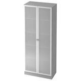 Artikelbild 1 für HAMMERBACHER 6100G SG Vitrine lichtgrau 4 Fachböden, Artikelnummer 859076