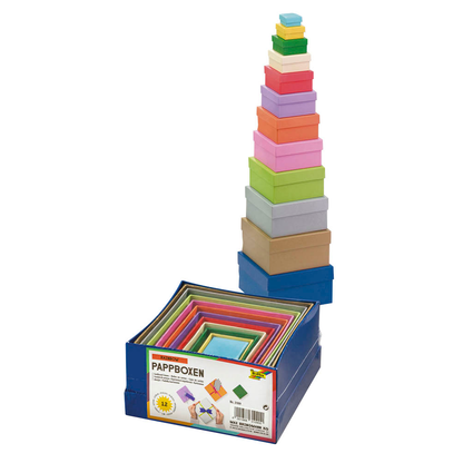 Artikelbild für folia Geschenkboxen bunt 14,5 x 14,0 x 7,4 cm, 12 St., Artikelnummer 595987