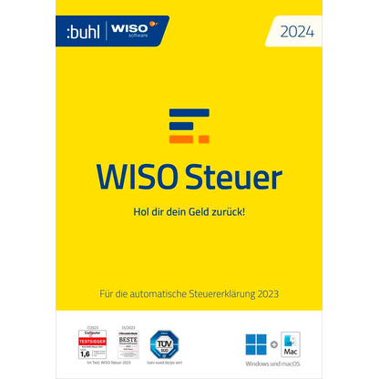 Artikelbild für WISO Steuer 2024 (für das Steuerjahr 2023) Software Vollversion (Download-Link), Artikelnummer 248668