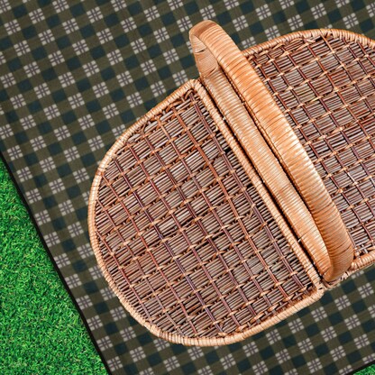 Artikelbild 6 für relaxdays Picknickdecke isoliert dunkelgrün 200,0 x 200,0 cm, 1 St., Artikelnummer 449027