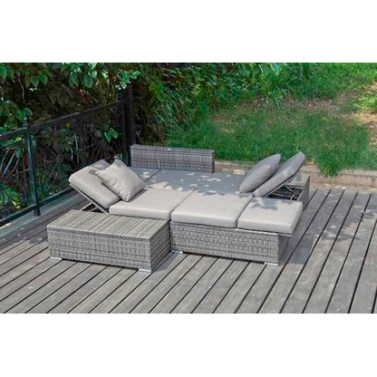 Artikelbild 3 für Garden Pleasure Loungegruppe Alcudia, grau Kunststoff, Metall, 10-teilig, Artikelnummer 231688