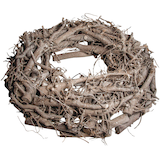 Artikelbild 1 für Rayher Bastelkranz grau/weiß aus Weiden gewischt Ø 30,0 cm, 1 St., Artikelnummer 925883