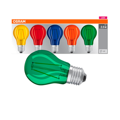 Artikelbild für OSRAM LED-Lampen STAR DÉCOR CLASSIC A E27 2,5 W farbig, 5 St., Artikelnummer 734414